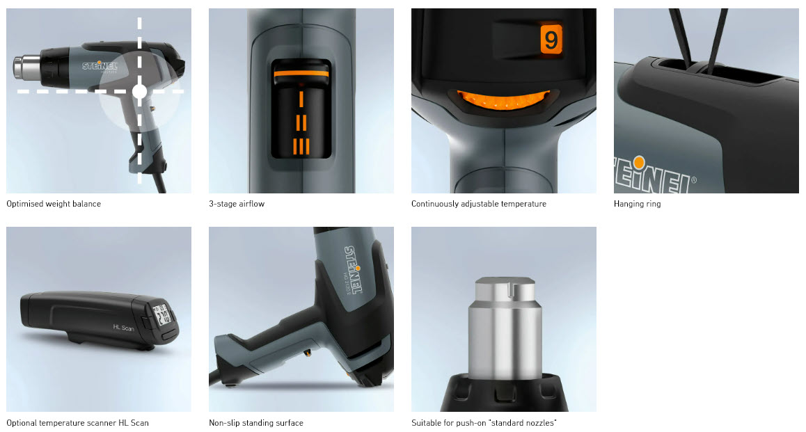 may kho nhiet HG2120E STEINEL info